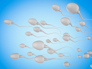 Poster - group of sperms