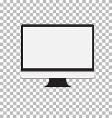 Poster - computer monitor isolated on white background. computer monitor
