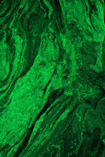 Texture Of Green Stone With Stains Closeup