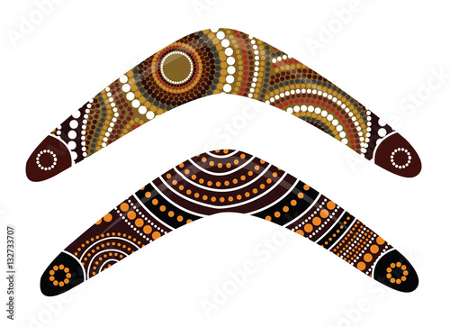 Fotografía Australian boomerang vector.