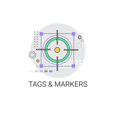 Poster - Tags And Markets Pointers Icon Vector illustration