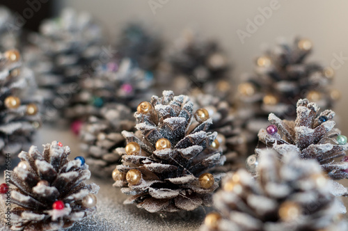 Christmas Decorations Diy Idea Cones With Colorful Beads And