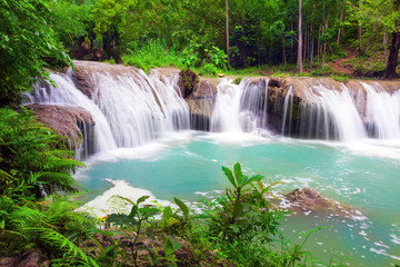 Poster - waterfall of island of Siquijor. Philippines