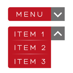 Poster - Menu item UX vector