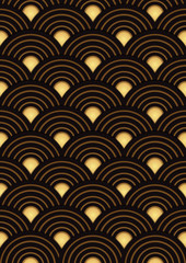  Japanese gold pattern design vector EPS10