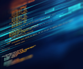 programming code abstract technology background of software deve