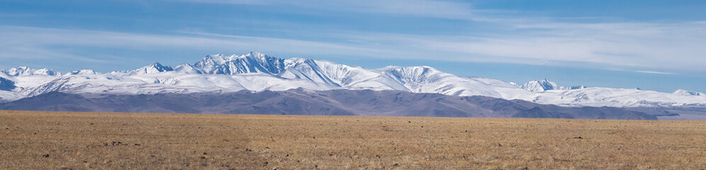 Mountains, the steppe and the sky