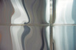 abstract pattern on metal plates of stainless steel
