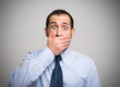 © Minerva Studio - man shutting his mouth
