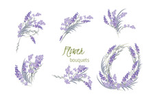 Floral Lavender Retro Vintage Background