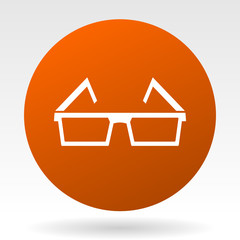 Aufkleber - 3d glasses vector icon.