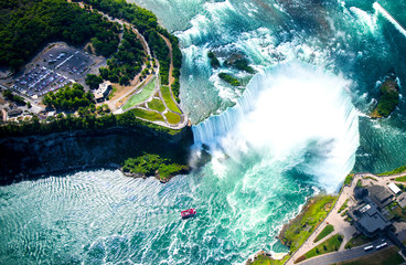 Niagara falls aerial view