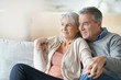 © goodluz - Portrait of senior couple relaxing in sofa