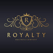 Royalty logo. Easy to change color, size and text
