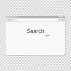 Aufkleber - Browser Window Internet search in a flat style