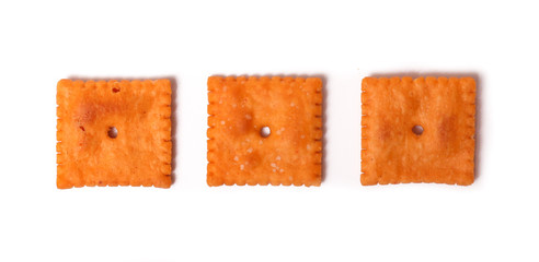 Crackers Isolated on a White Background