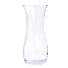 Clear Glass Vase Isolated On A White Background