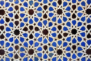 Canvas Print - Tiles in the Alcazar of Seville, Spain	