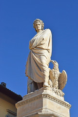 Poster - monument Dante Alighieri at Piazza Santa Croce, Florence