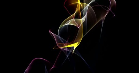 Wall Mural - Dancing Lights Aurora 4k Particle Rendered Background Intro Clip 