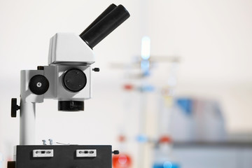 Wall Mural - modern microscope in office