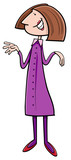 Fototapeta  - woman cartoon character