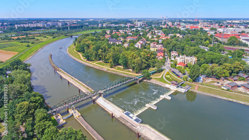 Fototapeta Opole  opole-panorama-z-lotu-ptaka-znad-wyspy-bolko