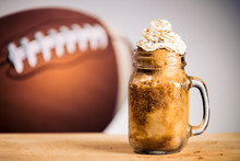 Football Dessert Root Beer Float Ice Cream 