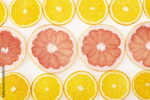 オレンジとグレープフルーツの断面素材 Stock Photo Adobe Stock