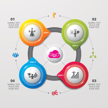 Template modern info graphic design for business, marketing, creative, web and graphics concept. Info-graphic inspire to drive your business project. Vector illustration. 