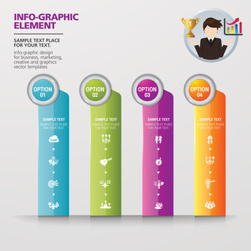 Template modern info graphic design for business, marketing, creative, web and graphics concept. Info-graphic inspire to drive your business project. Vector illustration. 