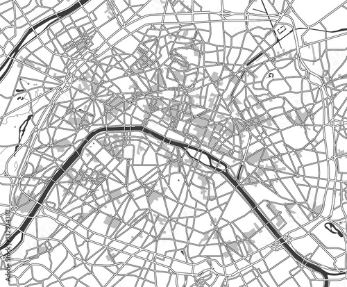 Black And White Scheme Of The Paris France City Plan Of Paris Buy This Stock Vector And Explore Similar Vectors At Adobe Stock Adobe Stock