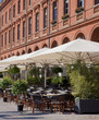 Restaurant terrace in the south of France (Toulouse)