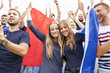 © Lumi Images - Soccer fans with French flag celebrating