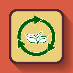 Poster - Recycle arrows icon