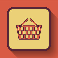 Poster - Shopping basket icon