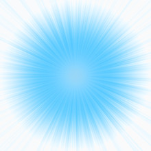 Blue Radiant Rays Star Background Frame With Copy Space For The Text. Abstract Blue Starburst Design Template.