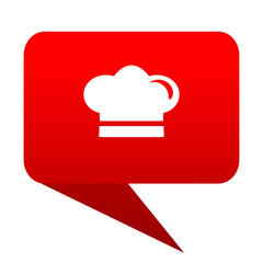 Poster - cook bubble red icon