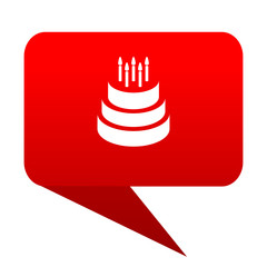 Leinwandbilder - cake bubble red icon