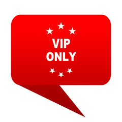 Poster - vip only bubble red icon