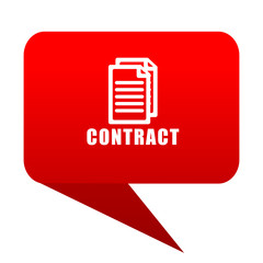Poster - contract bubble red icon