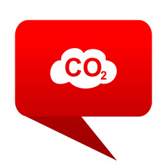 Poster - carbon dioxide bubble red icon