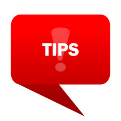 Aufkleber - tips bubble red icon