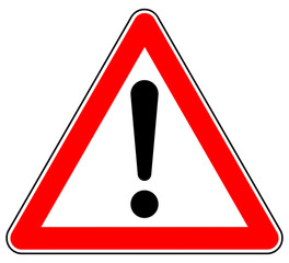 sd44 schild-dreieckig - german: hinweis zeichen - achtung gefahrenstelle - english: attention sign /