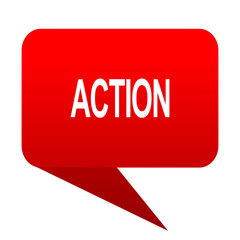 Aufkleber - action bubble red icon