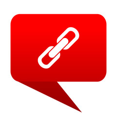 Aufkleber - link bubble red icon