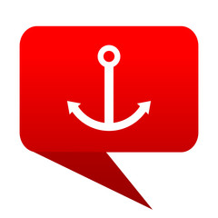 Poster - anchor bubble red icon