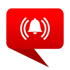 Poster - alarm bubble red icon