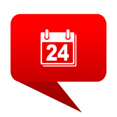 Aufkleber - calendar bubble red icon