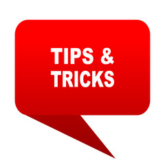 Aufkleber - tips tricks bubble red icon
